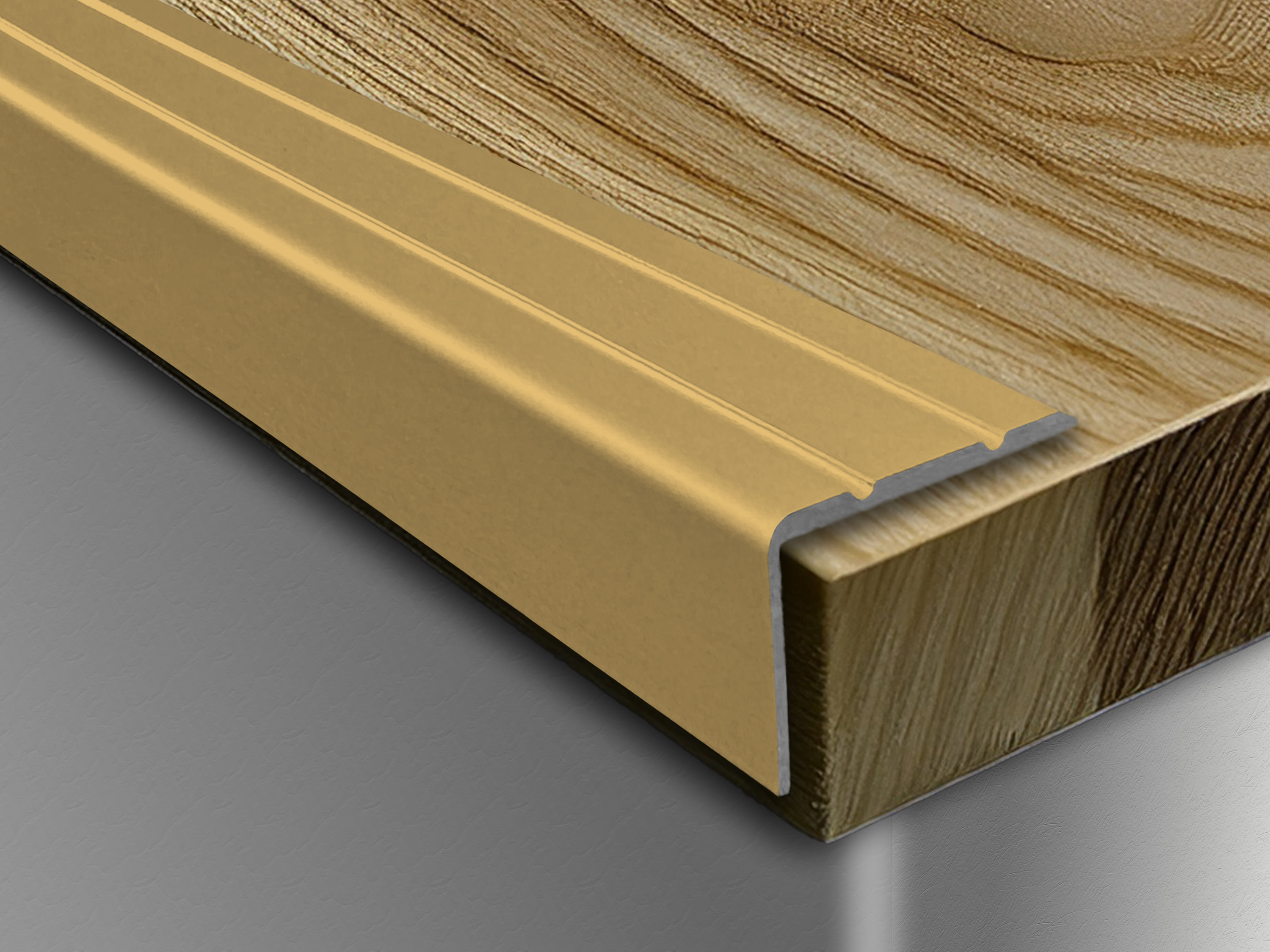 ufitec® Winkelprofil / Treppenkantenprofil - selbstklebend - 24 x 15 mm - Alu eloxiert ufitec® Winkelprofil / Treppenkantenprofil - selbstklebend - 24 x 15 mm - Alu eloxiert