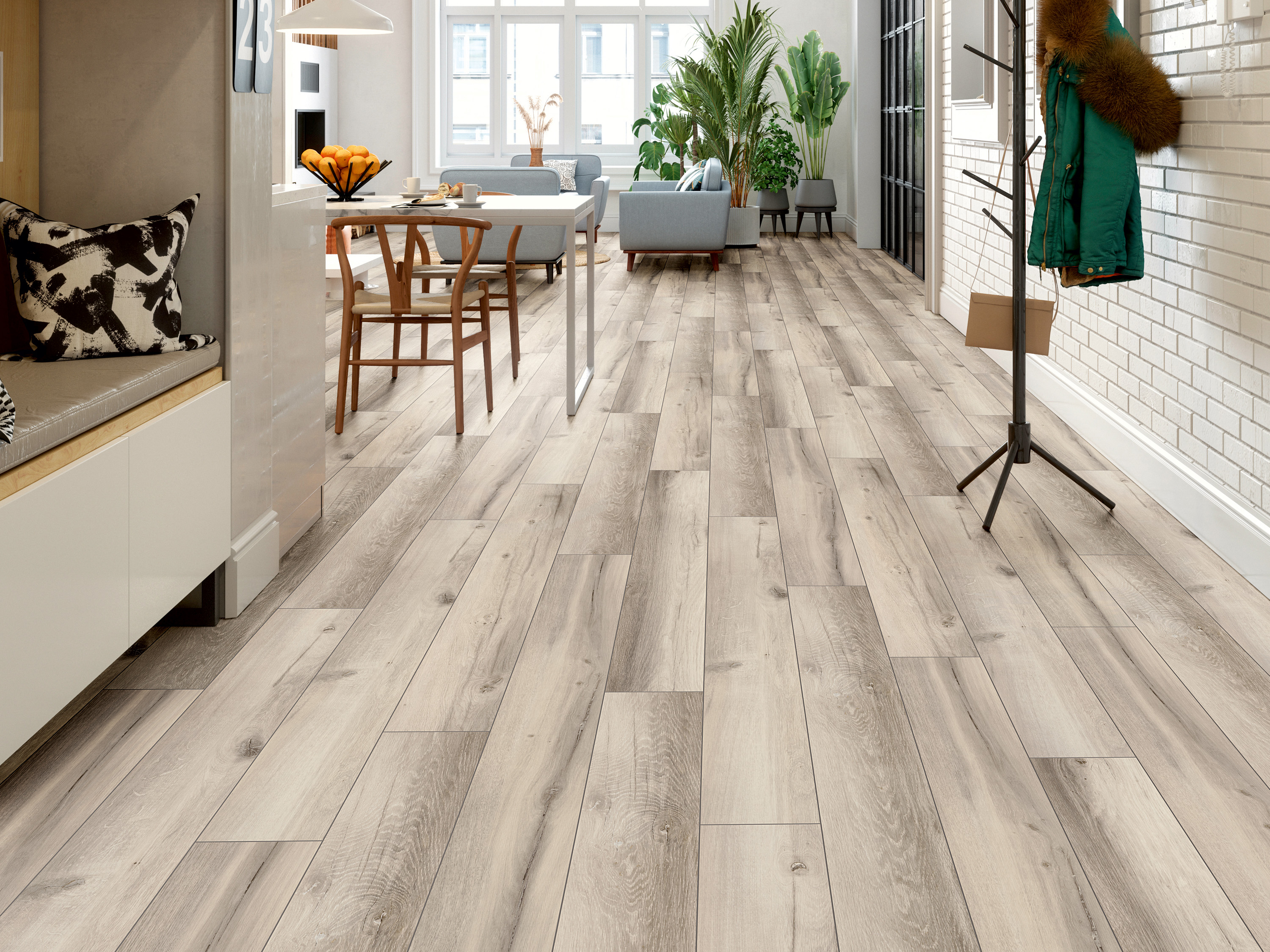 Lunar Range Oak K506 Organic Flex 7 mm mit O.R.C.A Technologie und integr. Trittschalldämmung KronoOriginal® Lunar Range Oak K506 Organic Flex 7 mm mit O.R.C.A Technologie und integr. Trittschalldämmung KronoOriginal®
