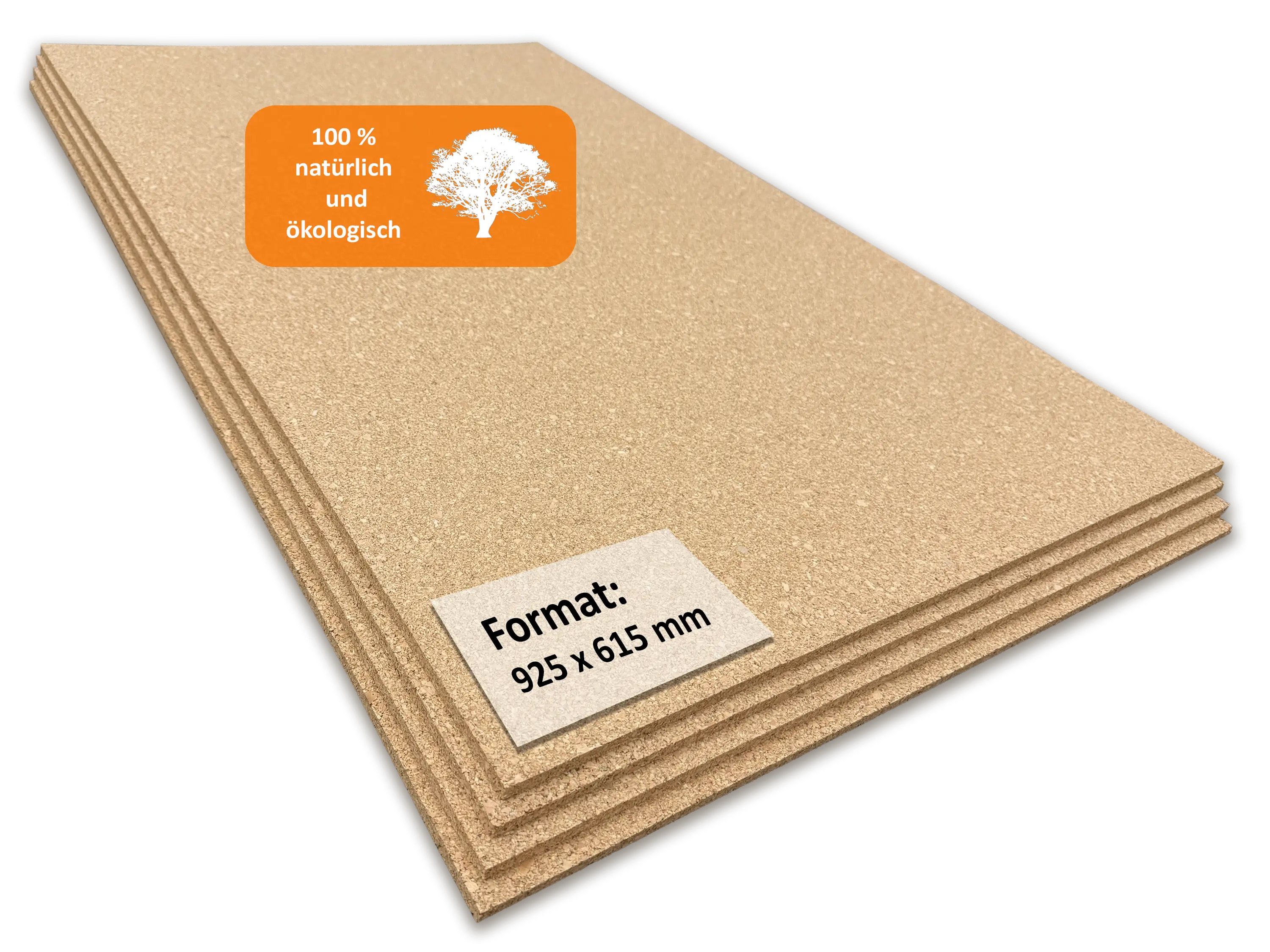 Trecor® Pinnwand Korkplatten (einseitig geschliffen) im XXL Format 925 x 615 mm Trecor® Pinnwand Korkplatten (einseitig geschliffen) im XXL Format 925 x 615 mm
