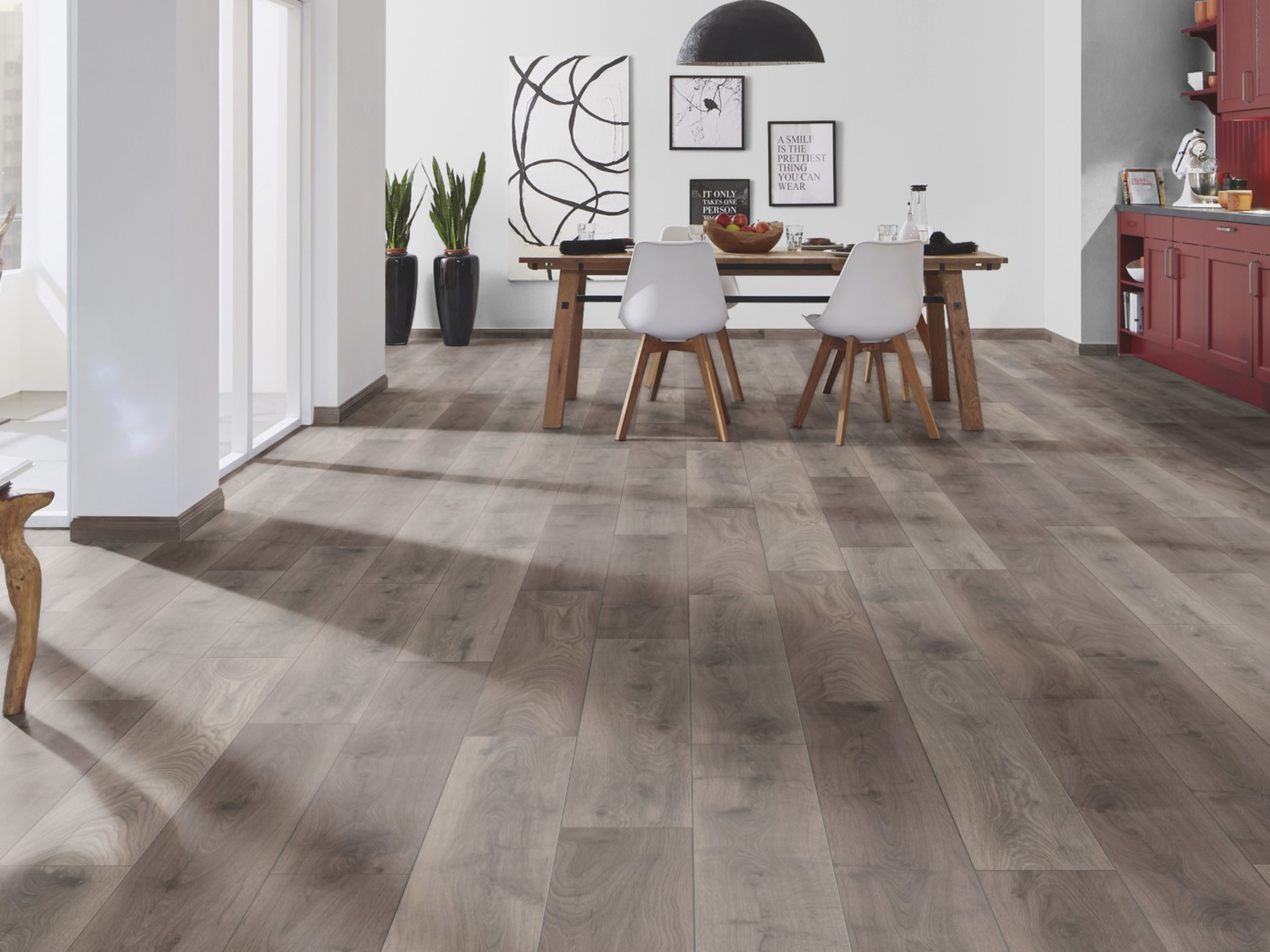Laminatboden KronoOriginal® Atlantic 12 - Steelworks Oak K287 - 12 mm - MO.RE! Moisture resistant Laminatboden KronoOriginal® Atlantic 12 - Steelworks Oak K287 - 12 mm - MO.RE! Moisture resistant