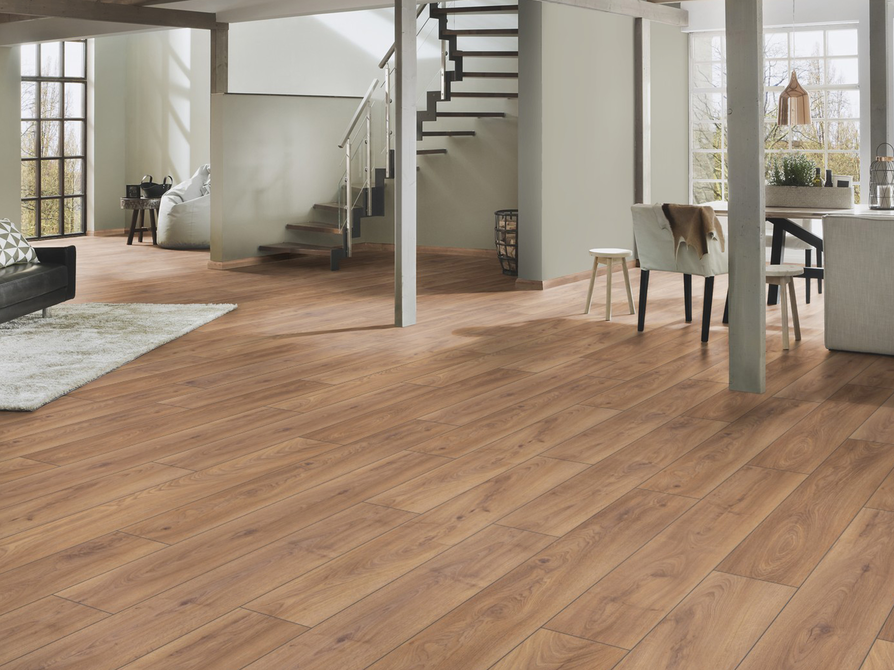 Laminatboden KronoOriginal® Atlantic 12 - Firebrand Oak K450 - 12 mm - MO.RE! Moisture resistant Laminatboden KronoOriginal® Atlantic 12 - Firebrand Oak K450 - 12 mm - MO.RE! Moisture resistant