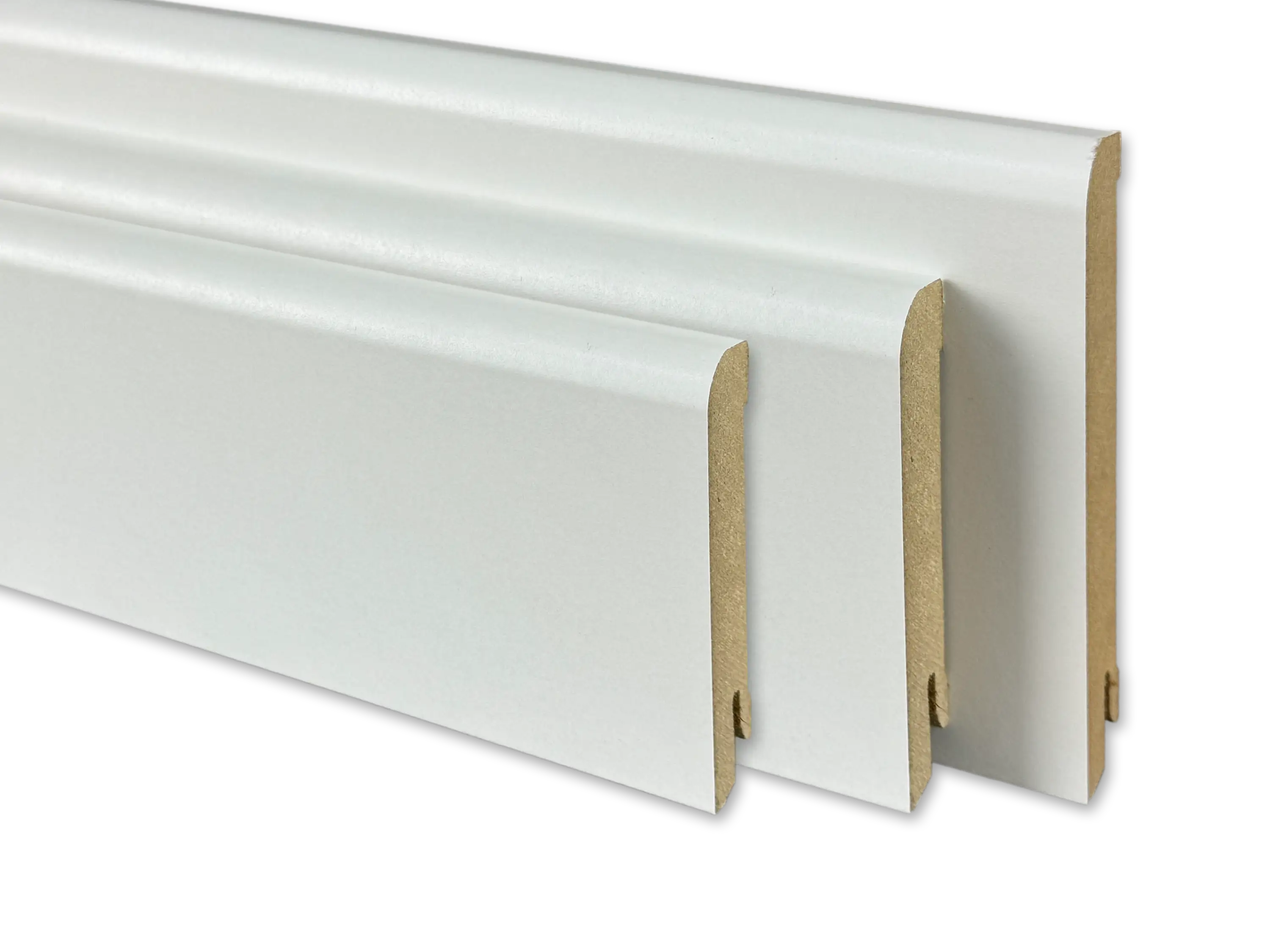 Trecor® Sockelleiste CLASSIC Nürnberger Profil, MDF, weiß Trecor® Sockelleiste CLASSIC Nürnberger Profil, MDF, weiß