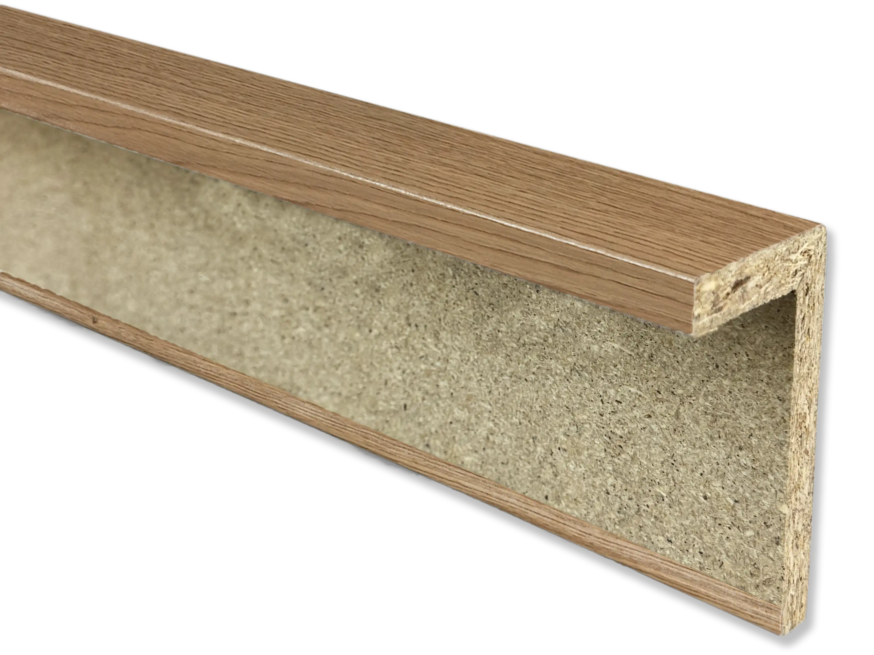 Sockelleiste Abdeckleiste für Heizrohr CUBE, Eiche, 44 x 77 mm Sockelleiste Abdeckleiste für Heizrohr CUBE, Eiche, 44 x 77 mm