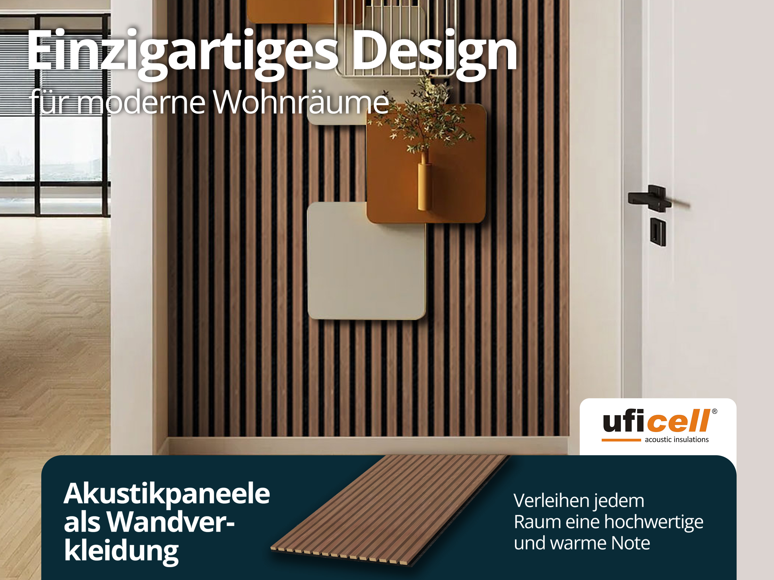Akustikpaneel Walnuss 27 mm Filz Schwarz, Oberfläche: Echtholz, mehrere Formate Akustikpaneel Walnuss 27 mm Filz Schwarz, Oberfläche: Echtholz, mehrere Formate