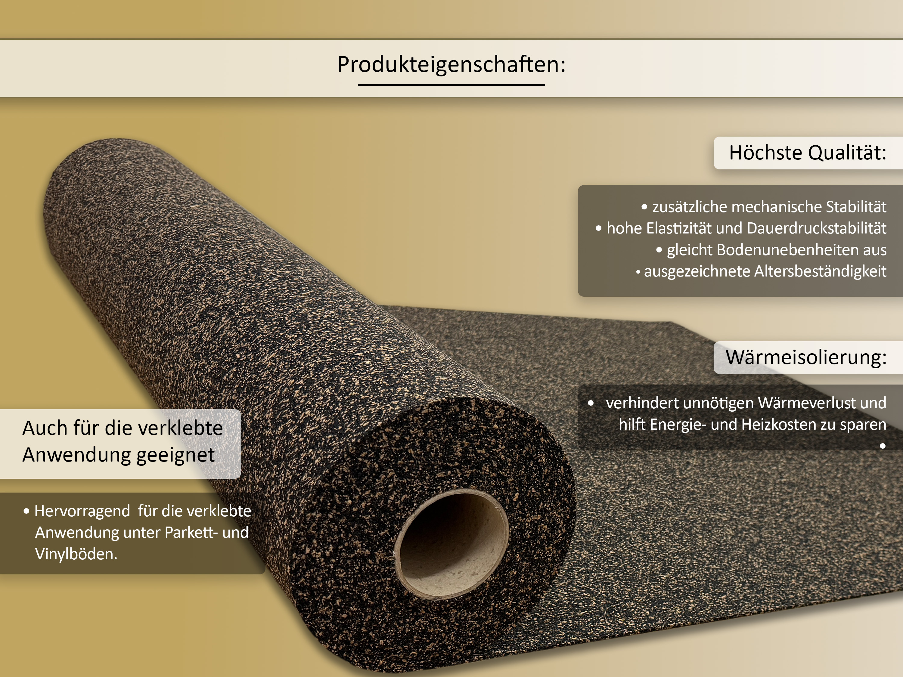 uficell® Gummikork (Rubberkork) Akustik und Vibrations Trittschalldämmung Stärken 2 - 8 mm uficell® Gummikork (Rubberkork) Akustik und Vibrations Trittschalldämmung Stärken 2 - 8 mm