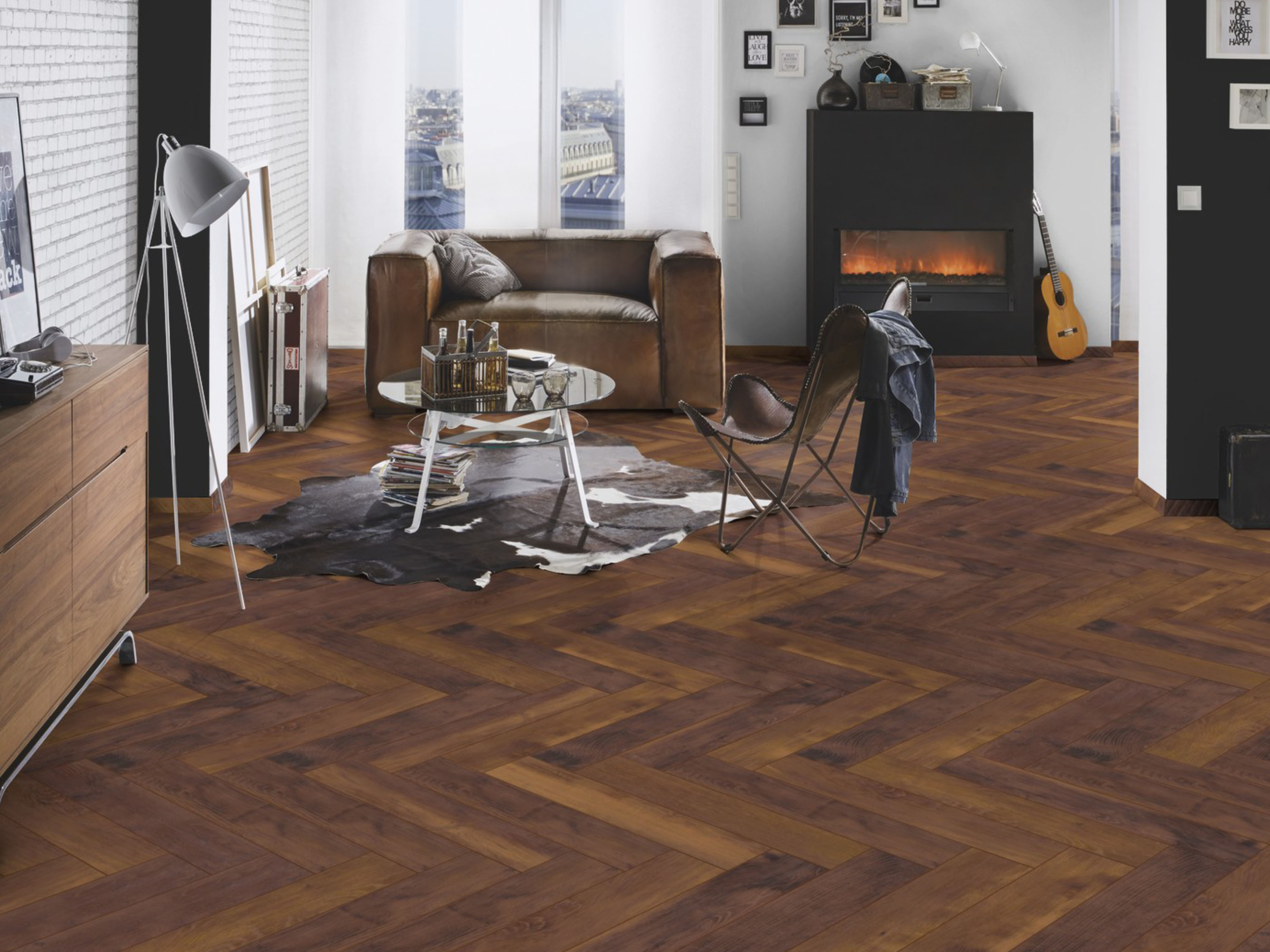 Laminatboden KronoOriginal® Herringbone - Laguna Oak K411 - 8 mm Stark - Fischgrät-Laminat Laminatboden KronoOriginal® Herringbone - Laguna Oak K411 - 8 mm Stark - Fischgrät-Laminat