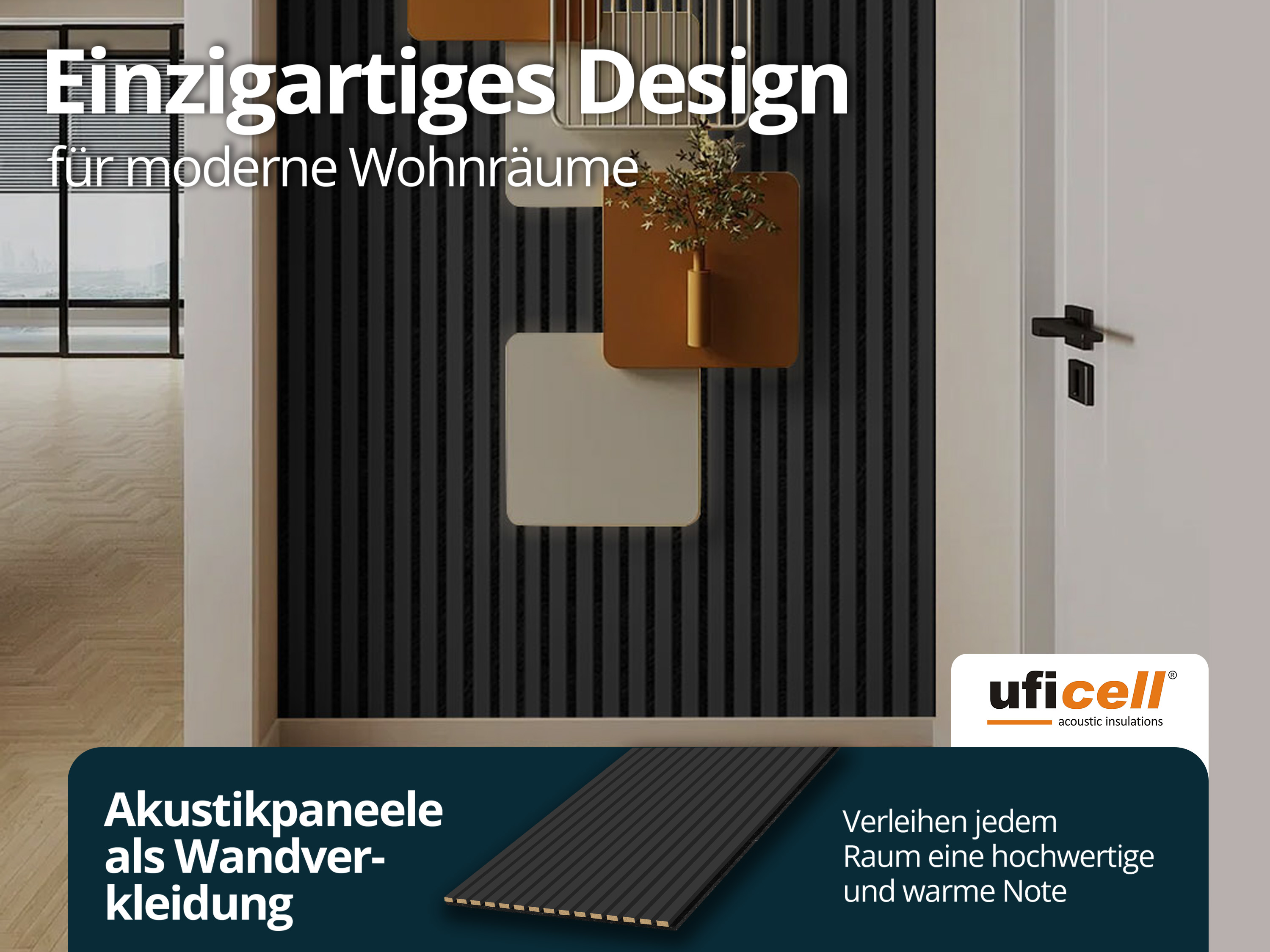 Akustikpaneel Eiche Black 27 mm Filz Schwarz, Oberfläche: Echtholz, mehrere Formate Akustikpaneel Eiche Black 27 mm Filz Schwarz, Oberfläche: Echtholz, mehrere Formate